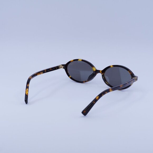 Miu Miu MU04ZSF VAU07F Sunglasses Honey Havana Oval Frame main image 7